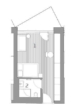 Grundriss - Apartment 27,9 m² in Top-Lage in Wels-Thalheim zu vermieten, auch als Dienstwohnung nutzbar!